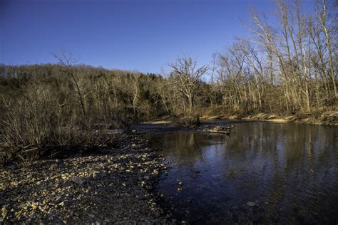 Shoreline And Current River Landscape At Echo Bluff State Park