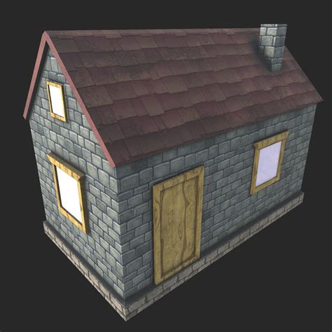 Low Poly House 3d Asset Game Ready Cgtrader
