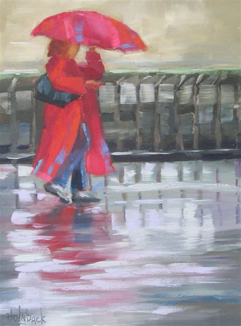 Daily Painters Of Colorado Rainy Day Impressionistic Oil Painting By
