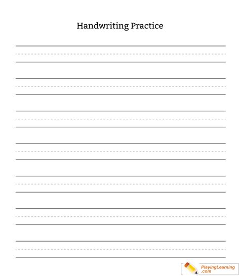 Handwriting Practice For Kindergarten Kindergarten