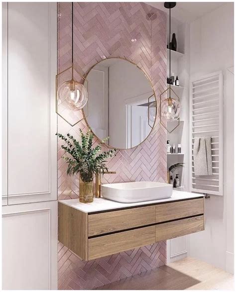 15 Beautiful Rooms Pink Bathroom Tiles Bathroom Design Bathroom
