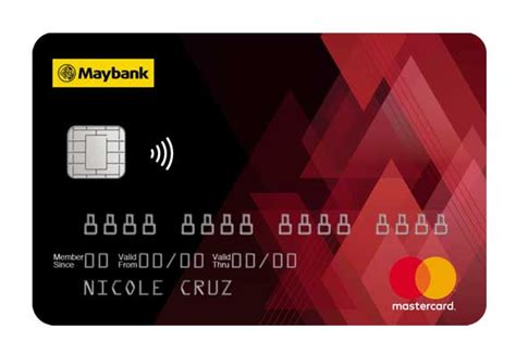 For the frequent flyers, gain air miles as you spend with your maybank credit card and your next flight might be free! Maybank MasterCard Standard | Maybank Philippines