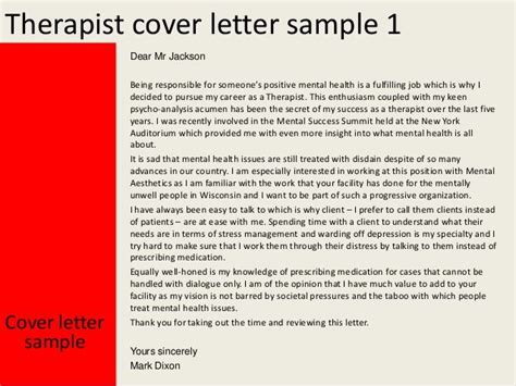Cover Letter For Mental Health Sample Cover Letter