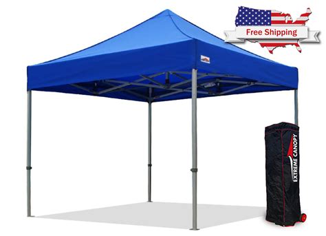 The canopy features a slant leg design for better stability and a powder coated frame to resist chipping, peeling, rust and corrosion. 10 x 10 Pop Up Canopy • Commercial 10x10 Canopy | Extreme ...