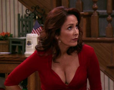 Patricia Heaton Cleavage In Slutty Red Top And Leather