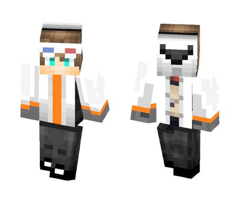 Download Scientist With 3d Glasses Minecraft Skin For Free