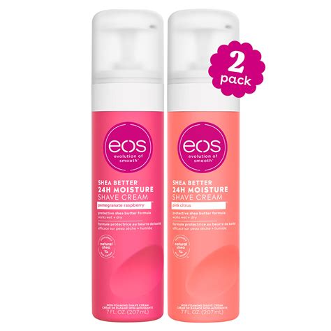 Buy Eos Shea Better Shaving Cream For Women Variety Pack Pomegranate Raspberry Pink Citrus