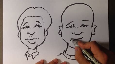 How To Draw A Caricature 2 Ways To Start A Drawing Youtube