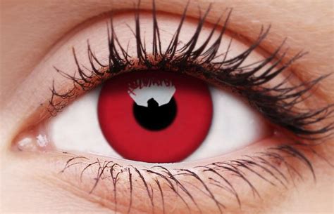 Glow Red Coloured Contact Lenses Colourvue Australia