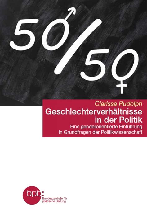 Geschlechterverhältnisse In Der Politik Bpbde