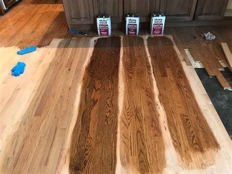 We also chose minwax stain for our red oak floors. Recommendations for Duraseal wood floor stain for red oak