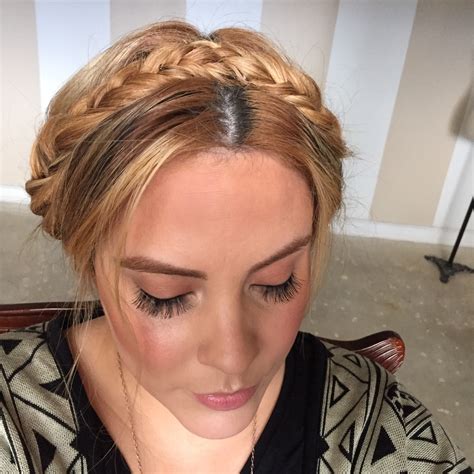 Braided Headband Updo · How To Style A Crown Braid · Beauty On Cut Out