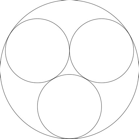 3 Smaller Circles In A Larger Circle Clipart Etc