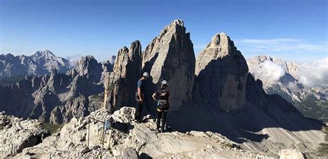 Via Ferrata In Tre Cime Di Lavaredo Paterno And Torre Di Toblin Powrock