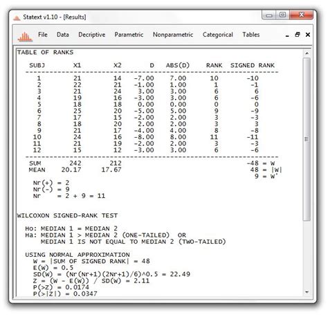 Statext Statistics Study