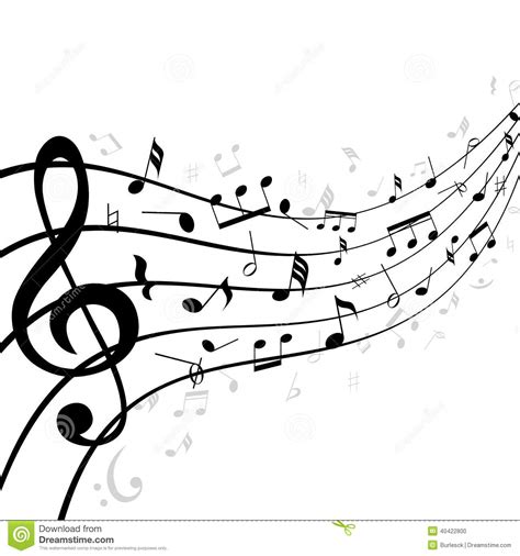 Music Notes On A Stave Or Clipart Panda Free Clipart Images