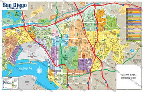 San Diego Metro Area Map Otto Maps
