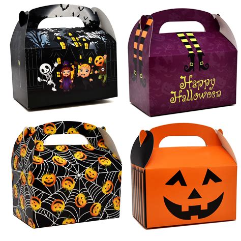 Buy T Boutique 48 Halloween Treat Boxes Cardboard Haunted House