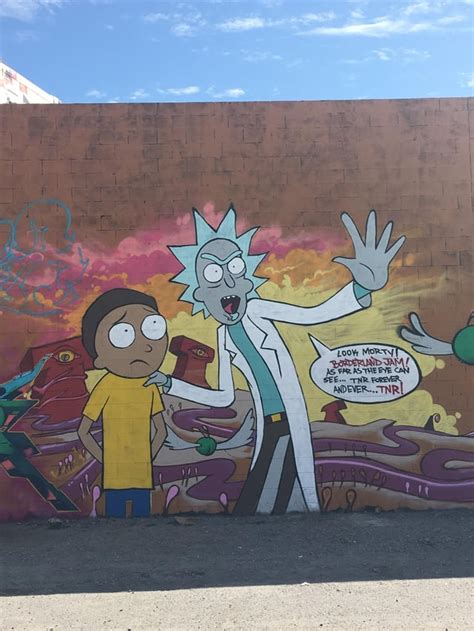 Awesome Rick And Morty Street Art In My Hometown Rrickandmorty