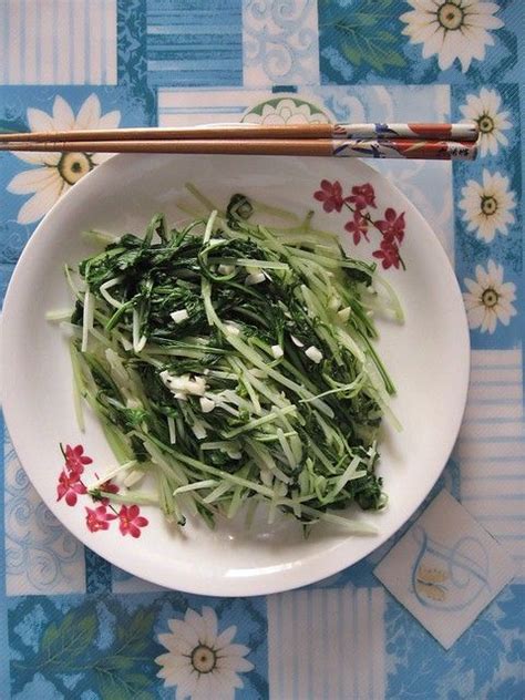 Stir Fry Mizuna Japanese Mustard 清炒水菜 Mizuna Recipe Garden Recipes