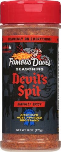 Famous Daves Devils Spit Seasoning 6 Oz Harris Teeter