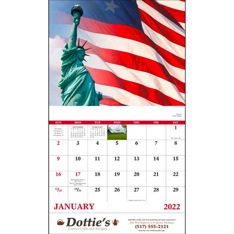 Celebrate America Custom Wall Calendar America Wall Calendars 113 Ea