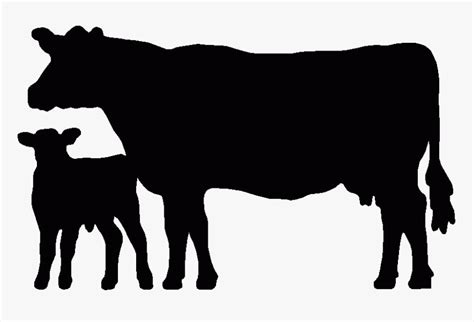 Cow Clipart Black And White Silhouette Cow Background Clipart Black