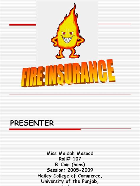 Because every major insurer in the united states did business in. Presentation on FIRE Insurance | Property Insurance ...