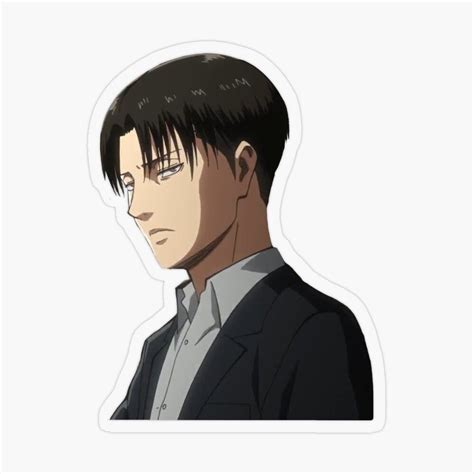 Attack On Titan Levi Ackerman Transparent Sticker By Francxsca In