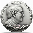 1965 Thomas Alva Edison Medallic Art Hall Of Fame N. Y. 999 Silver ...