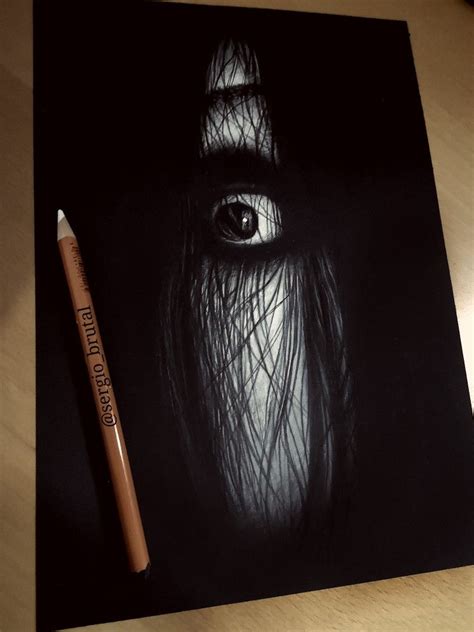 Thegrudge Horrorart Drawing Horrormovie Scary Drawings Dark Art