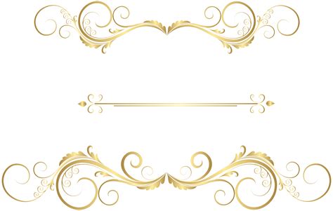 Transparent Background Png Image Gold Page Dividers Yahoo Search My