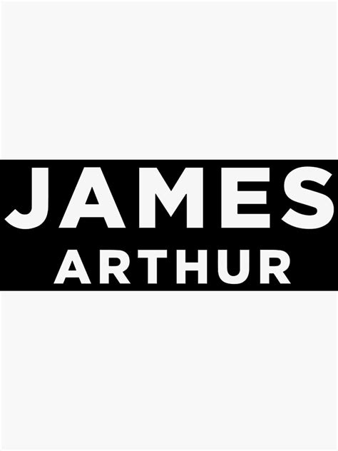 James Arthur Logo Poster For Sale By Douglasstoup221 Redbubble