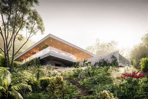 Villa In Costa Rica On Behance Villa Architecture Amazing Architecture