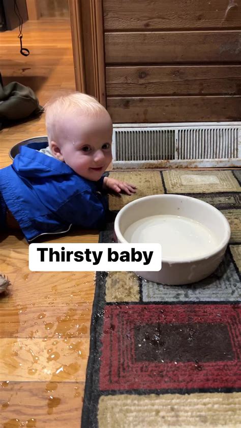 I Guess Hes Thirsty 🤷🏽‍♀️ Baby Babies Cute Cutenessoverload