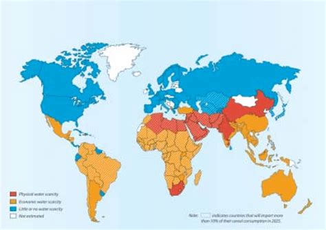 The Iwmi World Water Scarcity Map Download Scientific Diagram