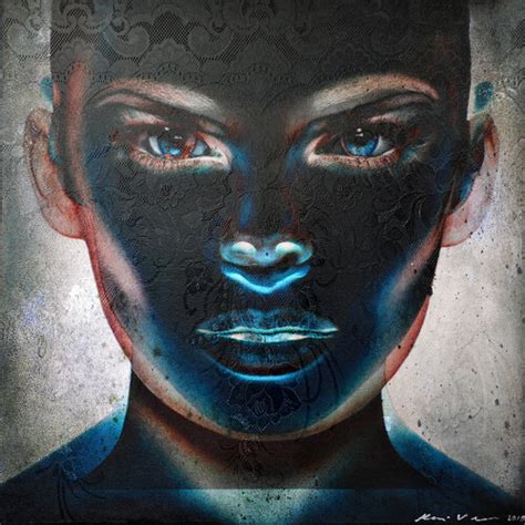 120x60 cm moderne malerei in ihrer dekorativen form mit dominierenden metallischen elementen. negative von Karin Vermeer (2019): Malerei Acryl, Collage auf Leinwand - Singulart