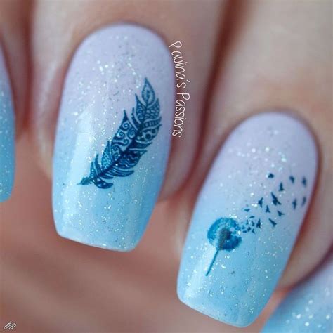 Feather Nail Art Designs Top 100 Design Feather Nail Designs