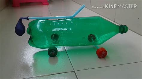 Science Experiment Air Balloon Bottle Car Very Easy To Make