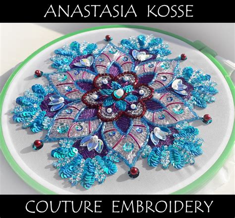 Tambour Embroidery Kit For Beginner Mandala Set For Tambour Etsy