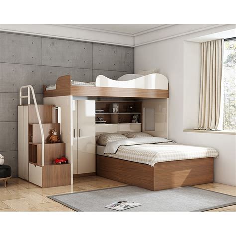 What kid doesn't love a bunk bed? Promotion CBMMART space saving bunk kid bed with desk and ...