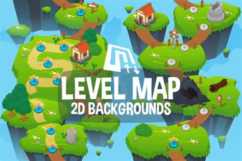 Level Map 2d Game Backgrounds 2d Game Background Game
