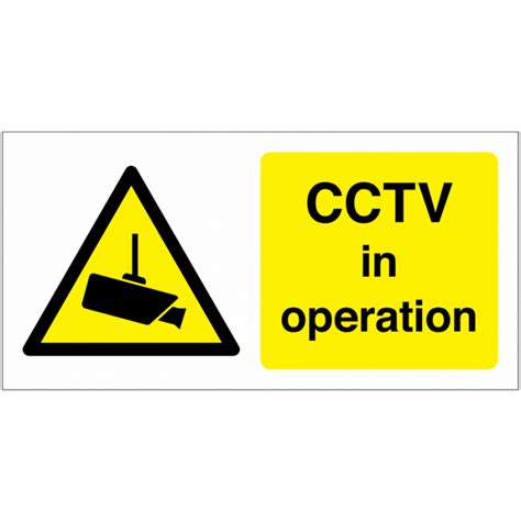 Cctv In Operation Labels Cctv In Operation Stickers