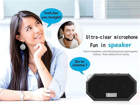 Leadzm Bluetooth Speaker Waterproof Ip65 Hi Fi Sound Mini Portable
