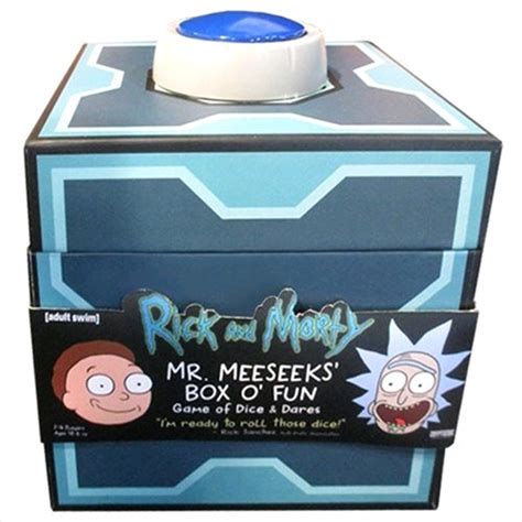 Rick And Morty Mr Meeseeks Box O Fun Dice And Dares Game Board Game
