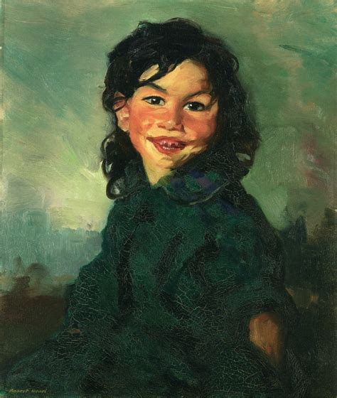 Laughing Gypsy Girl Painting Robert Henri Oil Paintings