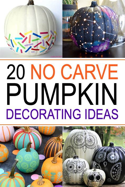 No Carve Pumpkin Ideas Painters Legend