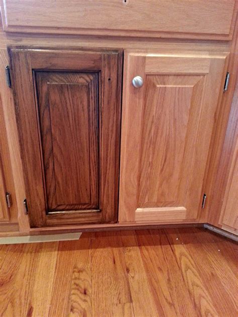 Finish each stroke by brushing or rolling back into the wet primer. Cabinet Restaining | Staining cabinets, Cheap kitchen ...