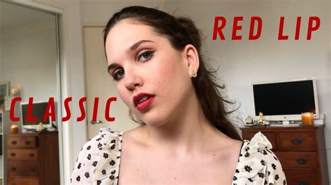 Classic Red Lip 5 Minute Makeup Tutorial Youtube
