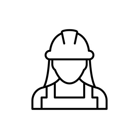 6 Thousand Construction Worker Icon Female Royalty Free Images Stock